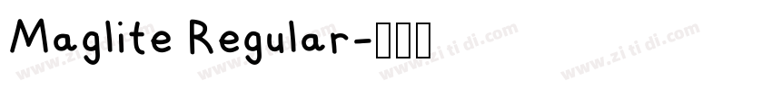 Maglite Regular字体转换 Maglite Regular字体转换